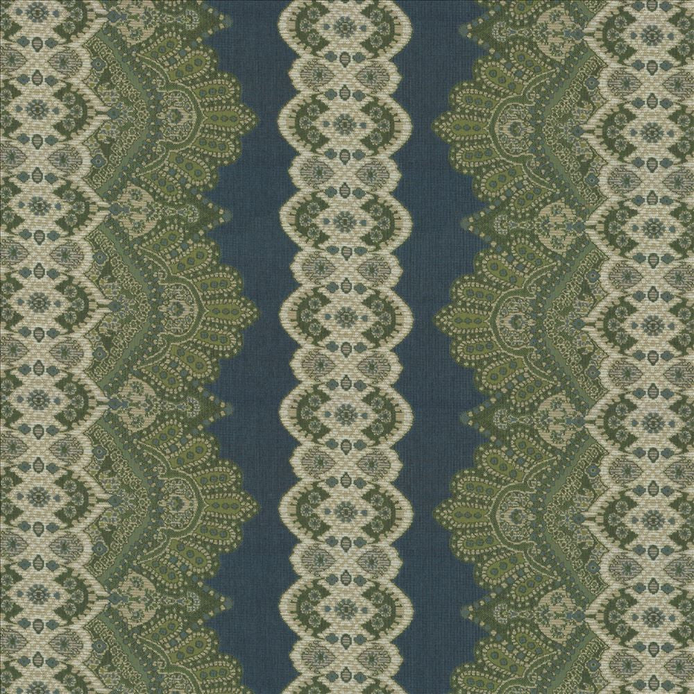 Wazwan Io Filigree by Kasmir Fabric 1413 100% Acrylic
 USA </p><p>Repeat: Horizontal: 28 6/8 inches and Vertical: 9 inches 54 - Fabric Carolina -