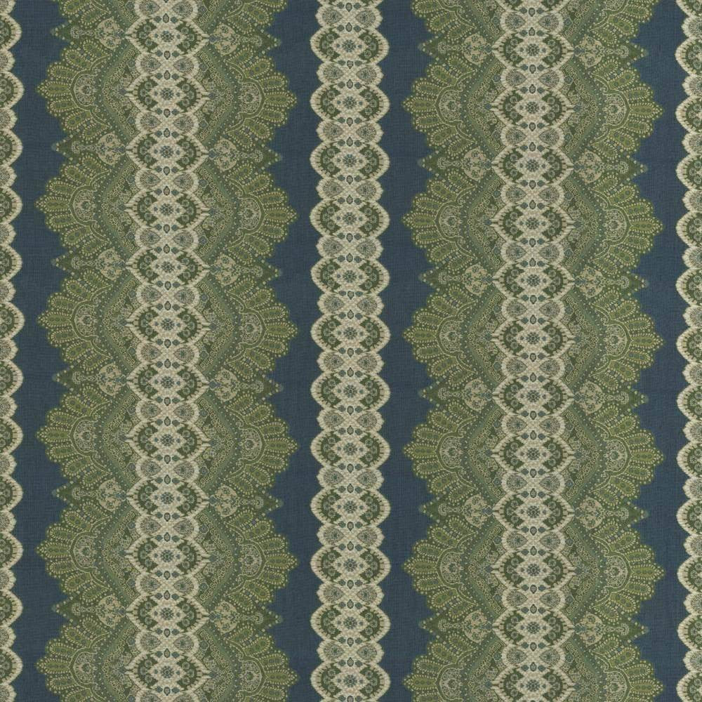 Wazwan Io Filigree by Kasmir Fabric 1413 USA 12,000 Wyzenbeek Double Rubs H: 28 6/8 inches, V:9 inches 54 - Fabric Carolina - Kasmir
