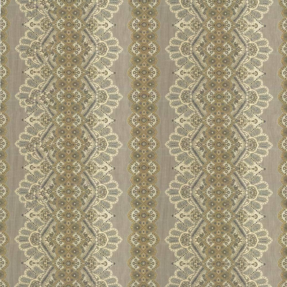 Wazwan Io Papyrus by Kasmir Fabric 1413 USA 12,000 Wyzenbeek Double Rubs H: 28 6/8 inches, V:9 inches 54 - Fabric Carolina - Kasmir