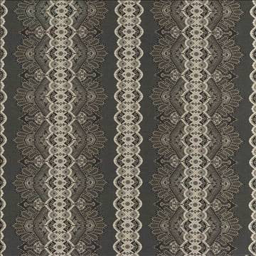 Wazwan Io Pewter by Kasmir Fabric 1413 100% Acrylic USA 12,000 Wyzenbeek Double Rubs H: 28 6/8 inches, V: 9 inches 54 - Fabric Carolina - Kasmir