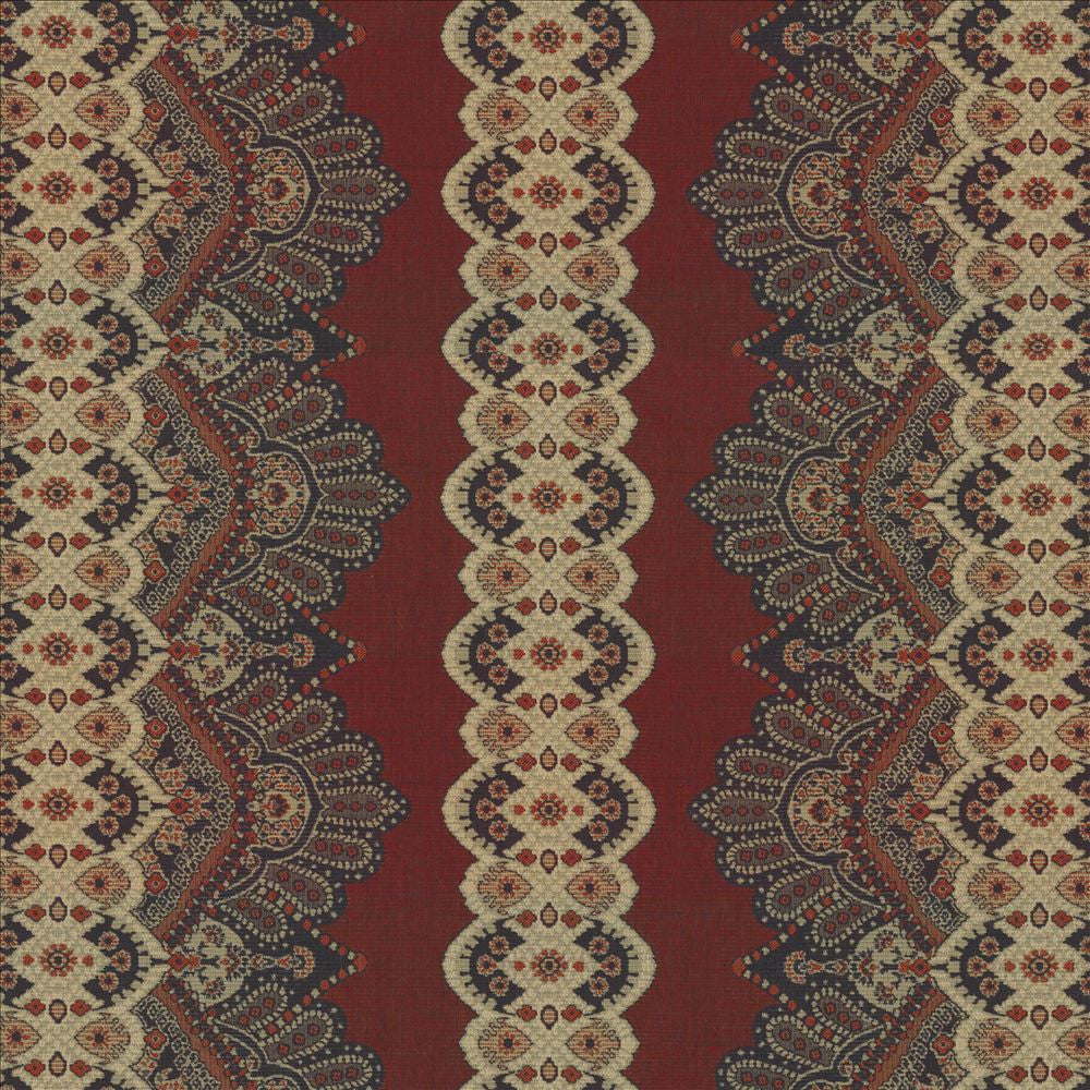 Wazwan Io Vintner  by Kasmir Fabric See sample 100% Acrylic
 USA 12,000 Wyzenbeek Double Rubs </p><p>Repeat: Horizontal: 28 6/8 inches and Vertical: 9 inches 54  - Fabric Carolina -