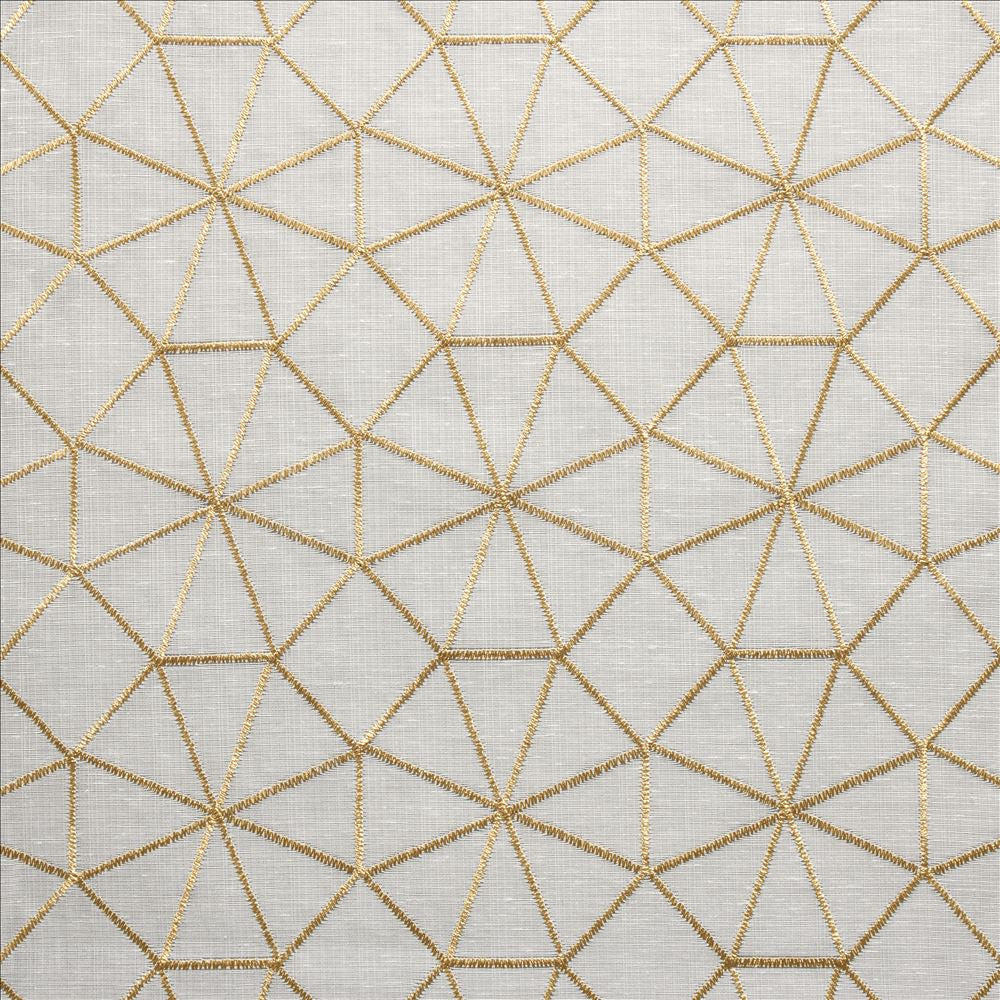 Webwork Gold by Kasmir Fabric 5108 100% Polyester
 TURKEY Not Tested </p><p>Repeat: Horizontal: 4 2/8 inches and Vertical: 4 2/8 inches 57 - Fabric Carolina -