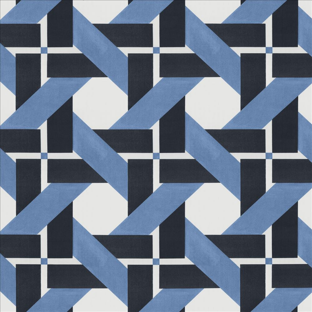 Well Matched Indigo by Kasmir Fabric 1472 100% Cotton
 MALAYSIA </p><p>Repeat: Horizontal: 14 2/8 inches and Vertical: 13 6/8 inches 57 - Fabric Carolina -