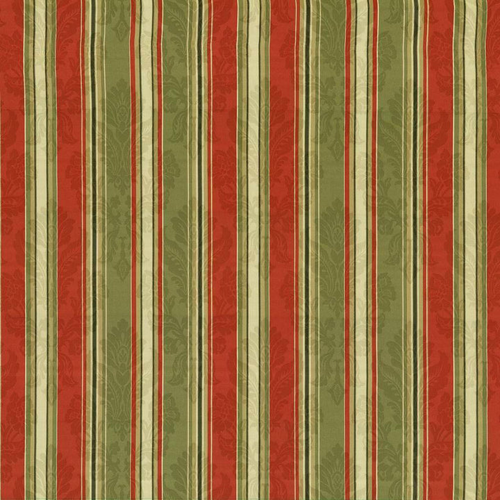 Wessex Stripe Scarlet by Kasmir Fabric 1417 CHINA 15,000 Wyzenbeek Double Rubs H: 13 4/8 inches, V:N/A 54 - 55 - Fabric Carolina - Kasmir