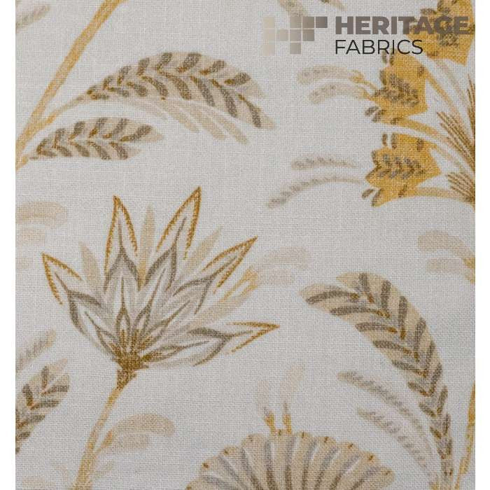 West Indies Maize by Heritage Designer Fabric - 72% Polyester 28% Cotton India 51,000 Horizontal: 18" and Vertical: 18" 54" - Swanky Fabrics -