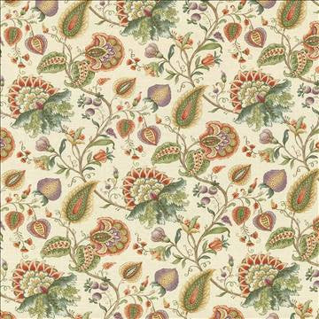 Westbend Floral Apricot by Kasmir Fabric 1417 55% Polyester 45% Rayon CHINA 12,000 Wyzenbeek Double Rubs H: 27 inches, V: 25 2/8 inches 54 - 55 - Fabric Carolina - Kasmir