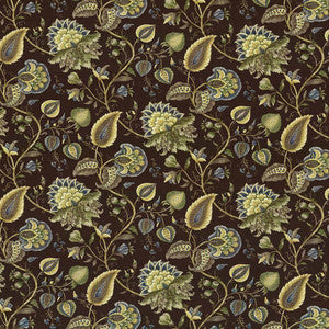 Westbend Floral Dark Chocolate by Kasmir Fabric