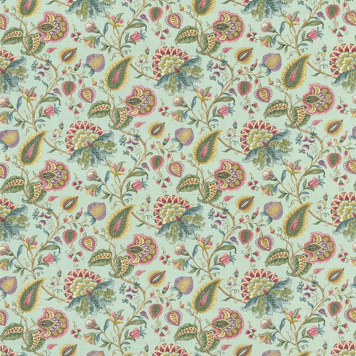 Westbend Floral Seagreen by Kasmir Fabric 1420 55% Polyester 45% Rayon CHINA 12,000 Wyzenbeek Double Rubs Horizontal: 27 inches and Vertical: 25 2/8 inches 54 - 55 - Fabric Carolina -