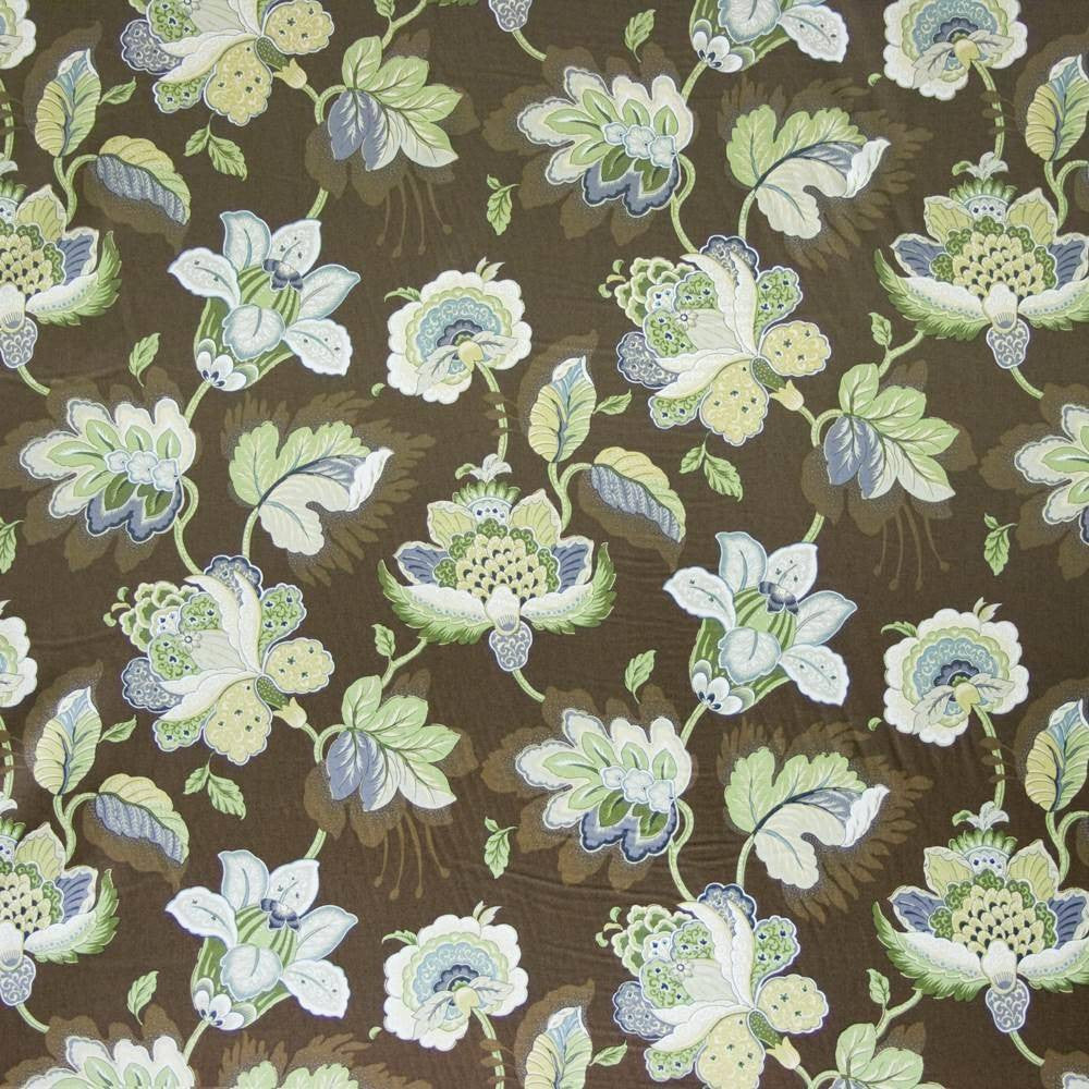 Westleigh Floral Truffle by Kasmir Fabric 1390 SOUTH KOREA 10,000 Wyzenbeek Double Rubs H: 27 inches, V:18 inches 54 - 55 - Fabric Carolina - Kasmir