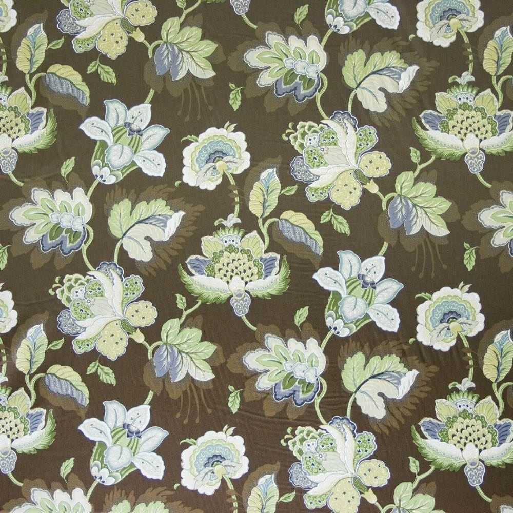 Westleigh Floral Truffle by Kasmir Fabric 1390 100% Cotton
 SOUTH KOREA </p><p>Repeat: Horizontal: 27 inches and Vertical: 18 inches 54 - 55 - Fabric Carolina -