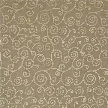 Whimsical Scroll Almond by Kasmir Fabric 1374 100% Polyester CHINA Not Tested H: 13 6/8 inches, V: 11 6/8 inches 54 - Fabric Carolina - Kasmir