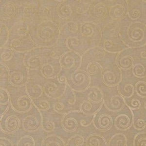 Whimsical Scroll Wheat by Kasmir Fabric