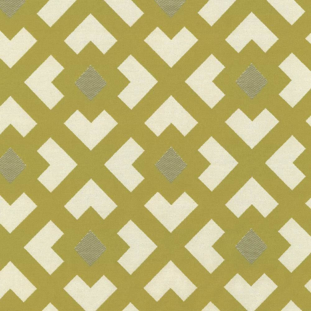 Whittier Trellis Celery by Kasmir Fabric 1403 100% Polyester
 CHINA 12,000 Wyzenbeek Double Rubs Horizontal: 4 6/8 inches and Vertical: 4 7/8 inches 54 - Fabric Carolina -