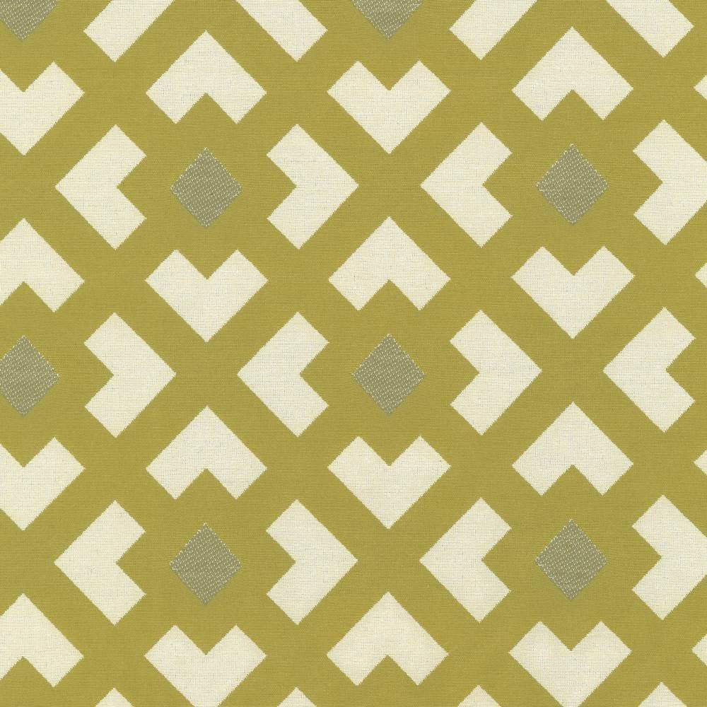 Whittier Trellis Celery by Kasmir Fabric 1403 CHINA 12,000 Wyzenbeek Double Rubs H: 4 6/8 inches, V:4 7/8 inches 54 - 56 - Fabric Carolina - Kasmir