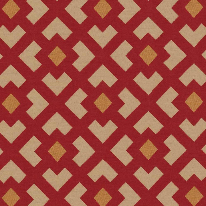 Whittier Trellis Sunset by Kasmir Fabric 1402 CHINA 12,000 Wyzenbeek Double Rubs H: 4 6/8 inches, V:4 7/8 inches 54 - 56 - Fabric Carolina - Kasmir