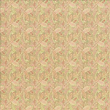 Willow Paisley Nectar by Kasmir Fabric 5082 100% Cotton USA 30,000 Wyzenbeek Double Rubs H: 9 inches, V: 6 3/8 inches 54 - Fabric Carolina - Kasmir