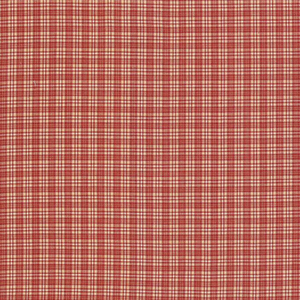 Willow Plaid Crimson Red by Kasmir Fabric 5080 INDIA 30,000 Wyzenbeek Double Rubs H: 7/8 inches, V:7/8 inches 55 - Fabric Carolina - Kasmir