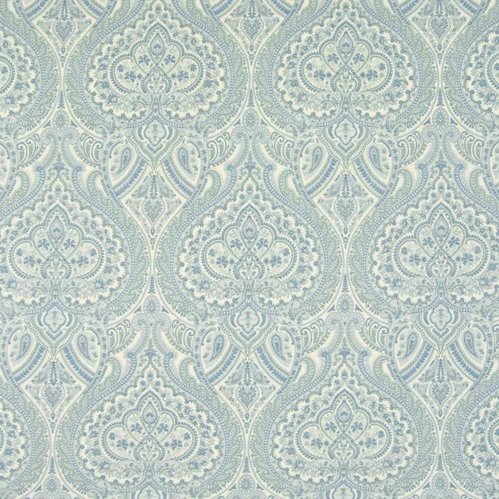 Willow Run Azure by Kasmir Fabric 1371 USA 15,000 Wyzenbeek Double Rubs H: 13 4/8 inches, V:27 inches 54 - Fabric Carolina - Kasmir