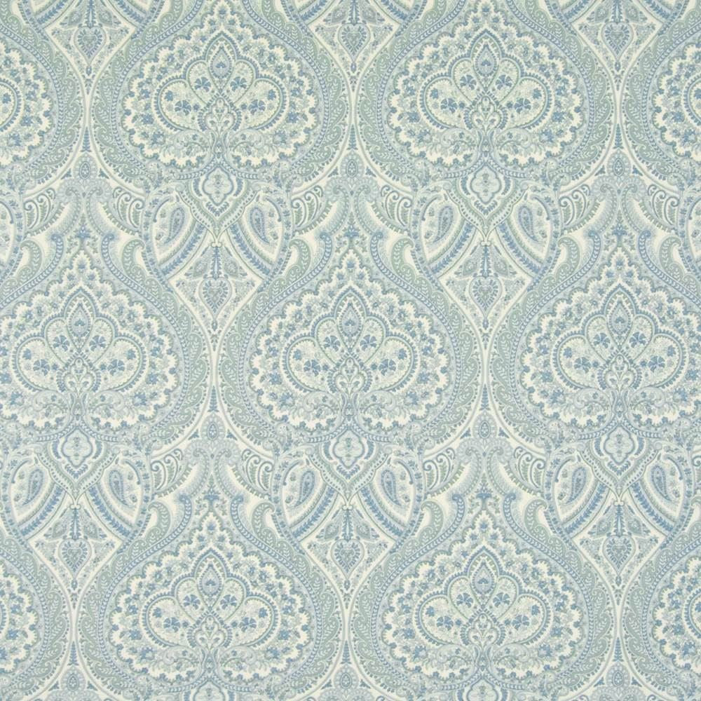 Willow Run Azure by Kasmir Fabric 1371 100% Cotton
 USA 15,000 Wyzenbeek Double Rubs </p><p>Repeat: Horizontal: 13 4/8 inches and Vertical: 27 inches 54 - Fabric Carolina -