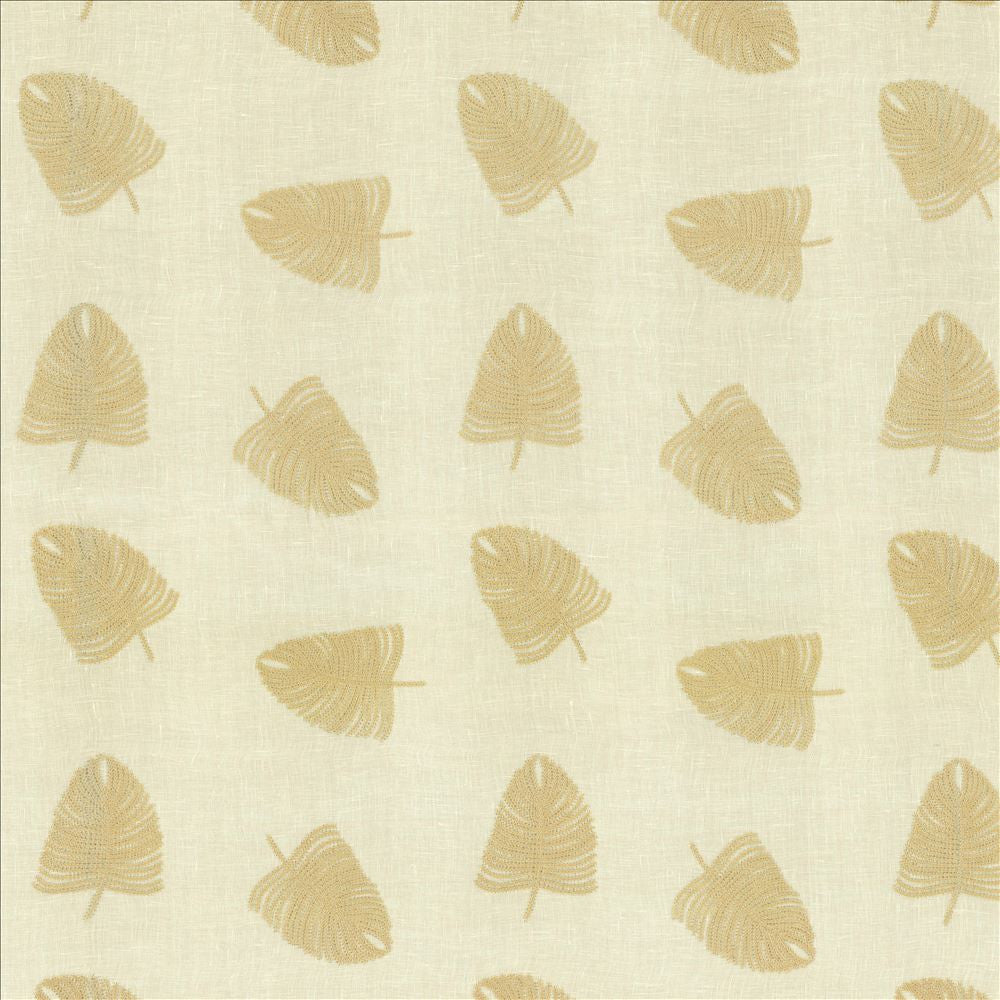Windblown Ivory  by Kasmir Fabric See sample 65% Linen
35% Cotton
Embroidery
56% Linen
37% Viscose
7% Polyester
 INDIA Not Tested </p><p>Repeat: Horizontal: 13 4/8 inches and Vertical: 15 2/8 inches 54  - Fabric Carolina -