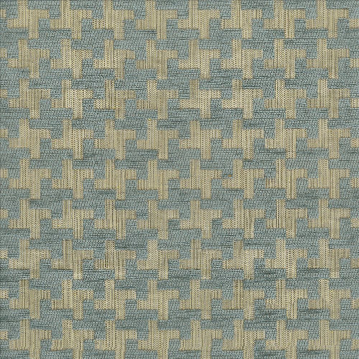 Windmill Blue Haze  by Kasmir Fabric See sample 42% Acrylic
33% Polyester
25% Cotton
 TURKEY 31,000 Martindale Cycles </p><p>Repeat: Horizontal: 1 3/8 inches and Vertical: 1 3/8 inches 54  - Fabric Carolina -