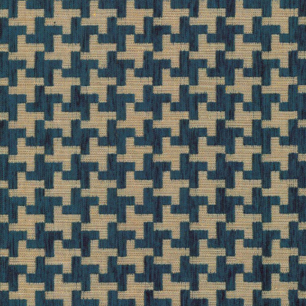 Windmill Prussian by Kasmir Fabric 1441 TURKEY 31,000 Martindale Cycles H: 1 3/8 inches, V:1 3/8 inches 54 - Fabric Carolina - Kasmir