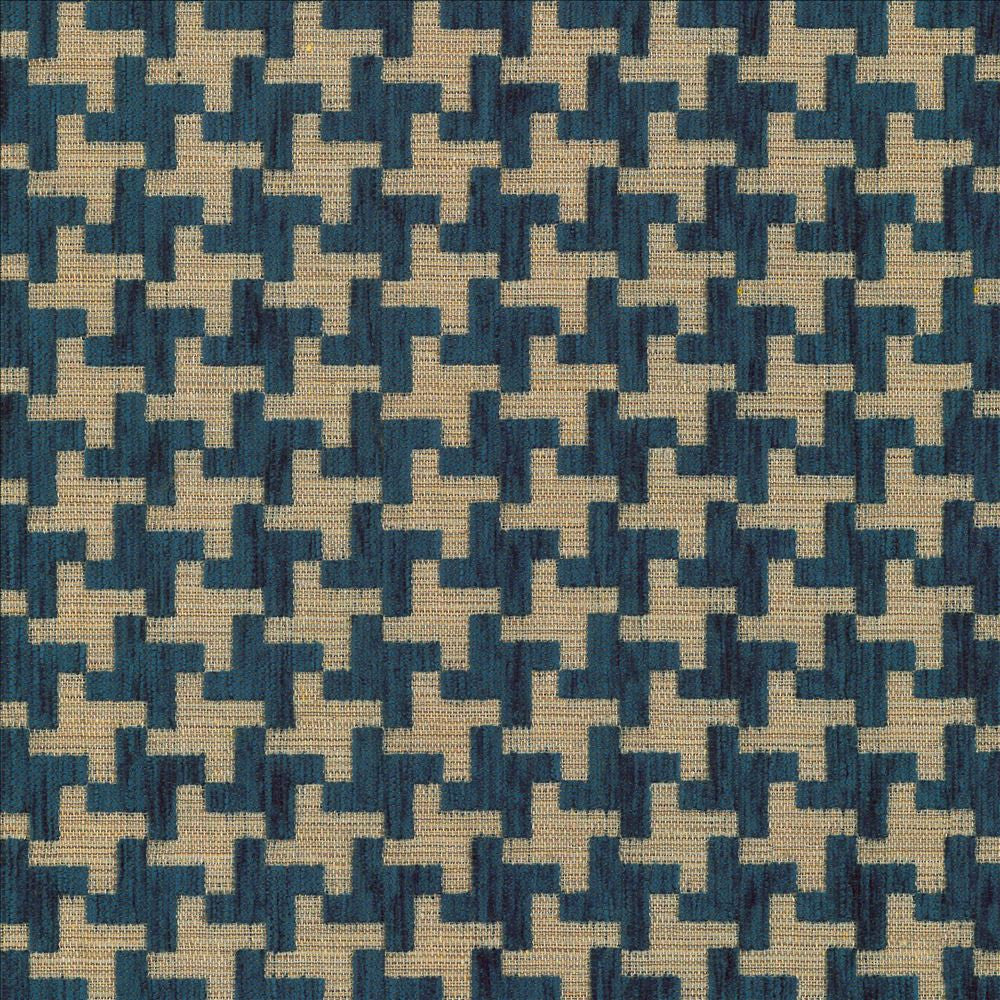 Windmill Prussian by Kasmir Fabric 1441 42% Acrylic
33% Polyester
25% Cotton
 TURKEY 31,000 Martindale Cycles Horizontal: 1 3/8 inches and Vertical: 1 3/8 inches 54 - Fabric Carolina -
