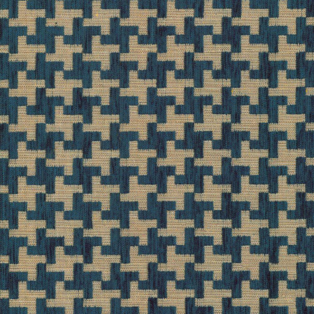 Windmill Prussian by Kasmir Fabric 1441 42% Acrylic
33% Polyester
25% Cotton
 TURKEY </p><p>Repeat: Horizontal: 1 3/8 inches and Vertical: 1 3/8 inches 54 - Fabric Carolina -