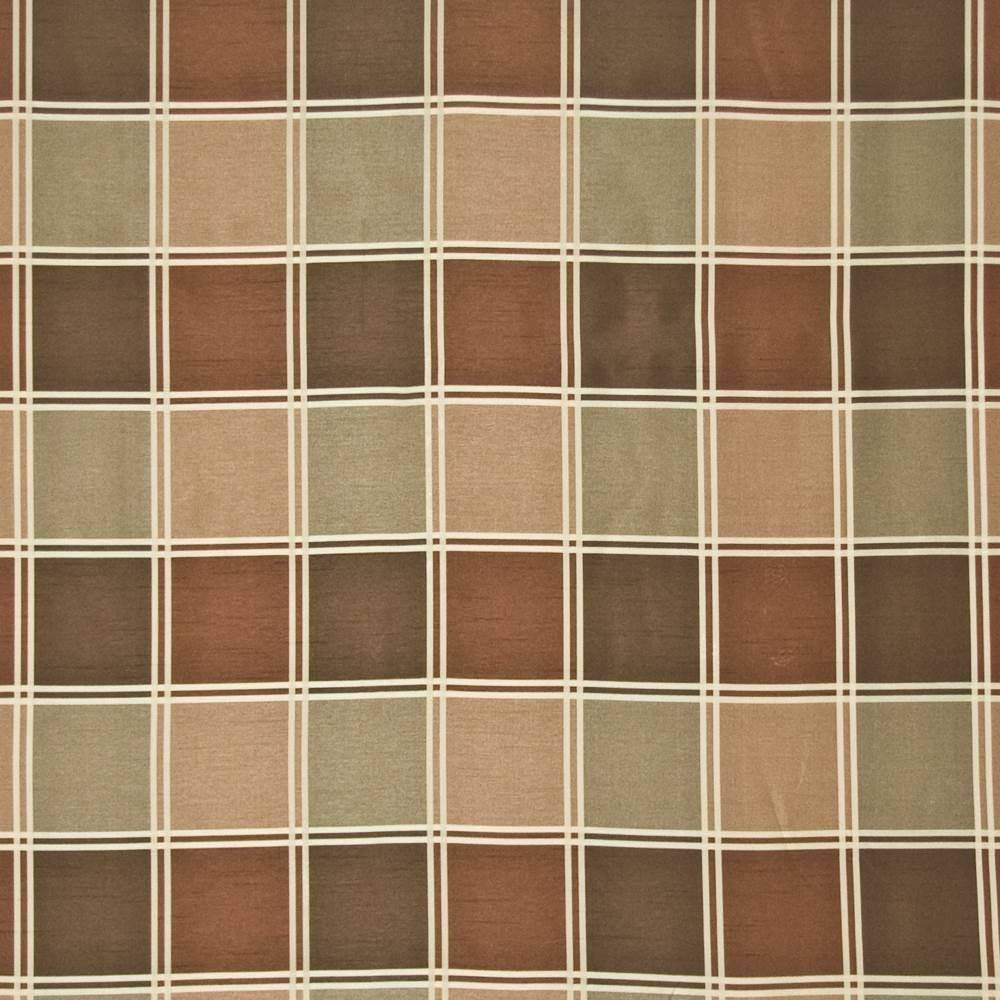 Windowpane Chocolate by Kasmir Fabric 1372 CHINA 15,000 Wyzenbeek Double Rubs H: 8 2/8 inches, V:8 6/8 inches 59 - Fabric Carolina - Kasmir