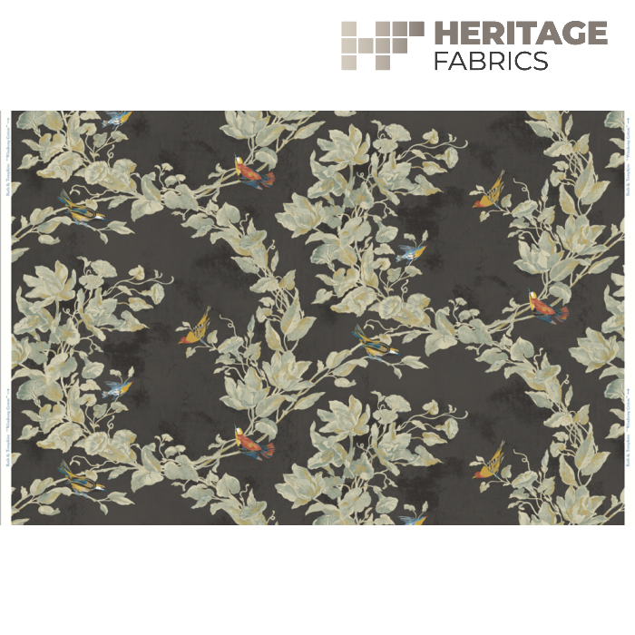 Windsong Cotton Midnight by Heritage Fabric - 100% Cotton Turkey 18,000 Horizontal: N/A and Vertical: N/A 54" - Fabric Carolina -