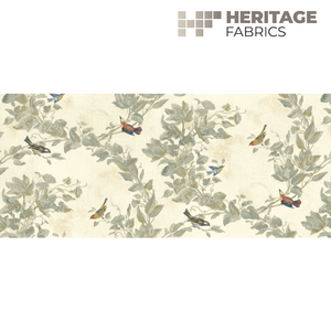 Windsong Cotton Parchment by Heritage Fabric