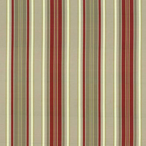 Windsor Stripe Red by Kasmir Fabric