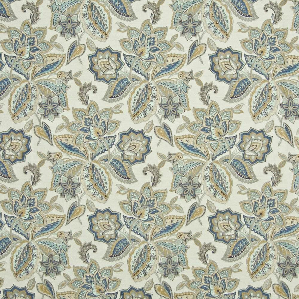 Winterthur Sapphire by Kasmir Fabric 1368 73% Rayon 27% Polyester CHINA 20,000 Wyzenbeek Double Rubs Horizontal: 13 4/8 inches and Vertical: 18 4/8 inches 55 - Fabric Carolina -