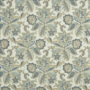 Winterthur Sapphire by Kasmir Fabric 1368 73% Rayon 27% Polyester CHINA 20,000 Wyzenbeek Double Rubs H: 13 4/8 inches, V: 18 4/8 inches 55 - Fabric Carolina - Kasmir