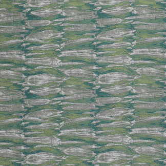 Wiseley Ocean Breeze 8055711002 by Carole Fabric Exclusive Tranquility Bay 67% Polyester 33% Viscose India H: 7 1/2"V, 6 3/4"H  55" Minimum (See sample for specifics) - Fabric Carolina - Carole Exclusive