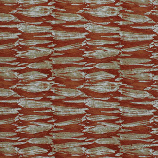 Wiseley Pumpkin 8055711000 by Carole Fabric Exclusive Radiant Poppy 67% Polyester 33% Viscose India H: 7 1/2"V, 6 3/4"H  55" Minimum (See sample for specifics) - Fabric Carolina - Carole Exclusive