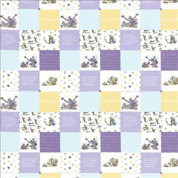Witches Patchwor Bewitched by Kasmir Fabric 1445 100% Cotton TURKEY Not Tested H: 18 1/8 inches, V: 25 2/8 inches 55 - Fabric Carolina - Kasmir