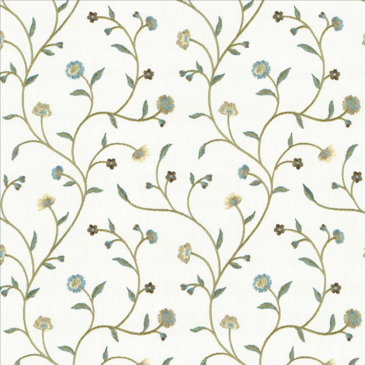 Woburn Park Cornflower by Kasmir Fabric 1458 52% Cotton
48% Polyester
 INDIA 30,000 Wyzenbeek Double Rubs Horizontal: 8 6/8 inches and Vertical: 9 2/8 inches 54 - Fabric Carolina -