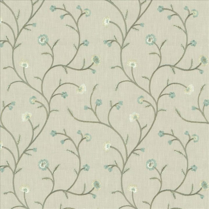 Woburn Park Crystal by Kasmir Fabric 1458 52% Cotton
48% Polyester
 INDIA 30,000 Wyzenbeek Double Rubs Horizontal: 8 6/8 inches and Vertical: 9 2/8 inches 54 - Fabric Carolina -