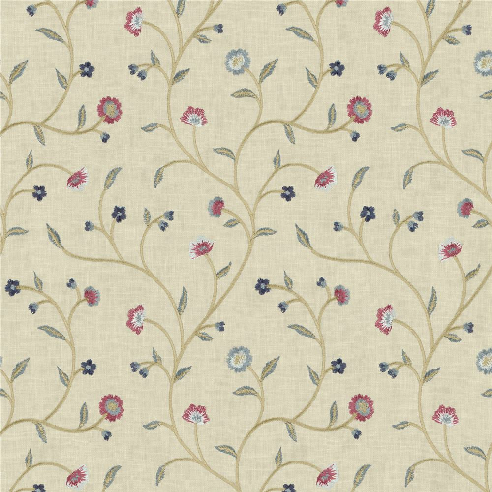 Woburn Park Potpourri by Kasmir Fabric 1458 52% Cotton
48% Polyester
 INDIA 30,000 Wyzenbeek Double Rubs </p><p>Repeat: Horizontal: 8 6/8 inches and Vertical: 9 2/8 inches 53 - Fabric Carolina -