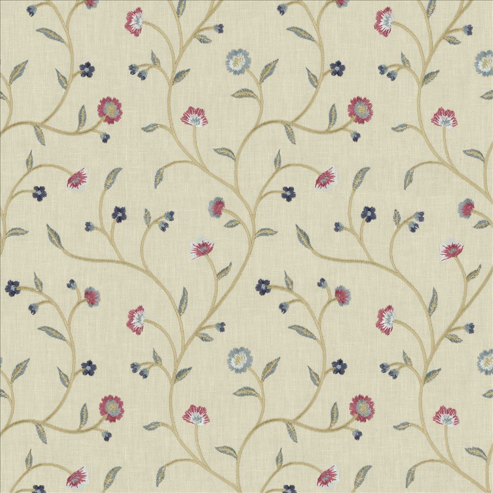 Woburn Park Potpourri by Kasmir Fabric 1458 52% Cotton
48% Polyester
 INDIA </p><p>Repeat: Horizontal: 8 6/8 inches and Vertical: 9 2/8 inches 54 - Fabric Carolina -