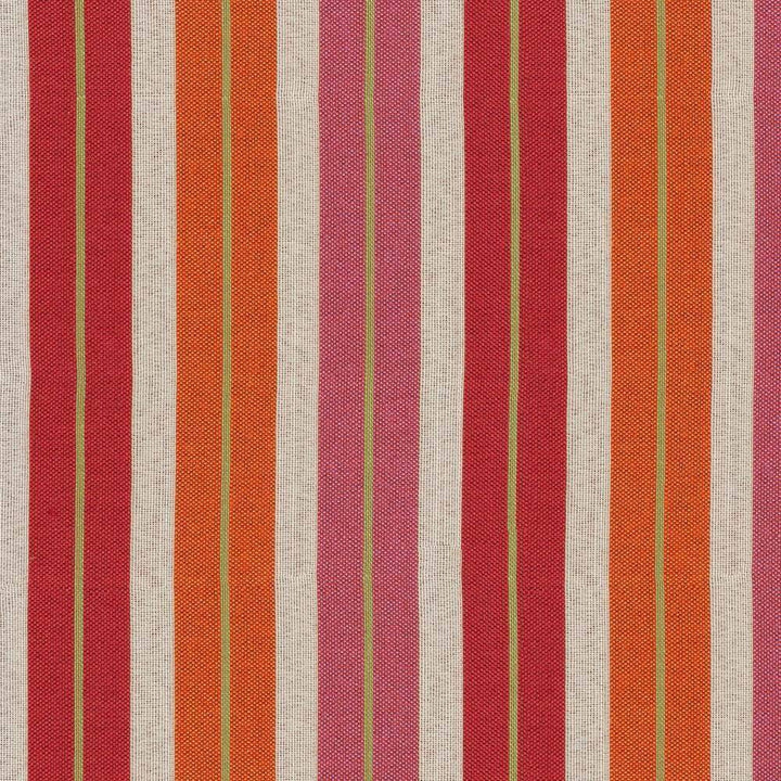 Woodley Stripe Poppy by Kasmir Fabric 1387 CHINA 12,000 Wyzenbeek Double Rubs H: 4 3/8 inches, V:N/A 54 - 56 - Fabric Carolina - Kasmir