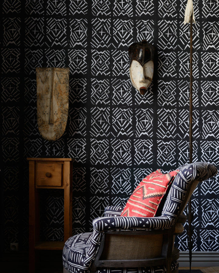 Bamana Wallpaper by Mind the Gap Designer Wallpaper THE WALLPAPER COMPENDIUM 1 Textured Matte Made in Europe Paste the wall 3 rolls x 20.5 x 3.25 yards - Swanky Fabrics -