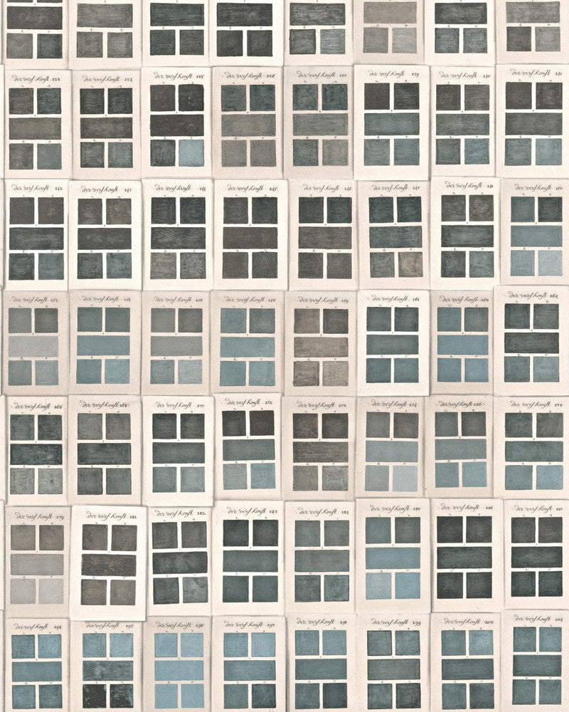 TRAITE DES COULEURS Neutral Wallpaper (WP20413) by Mind The Gap | WP20413 | THE WALLPAPER COMPENDIUM 1 | 3 rolls x 20.5 x 118.1 in | 0.52m / 20.5in | 3m / 118in | 4.65mp | 300cm / 118in | Blue, Grey, White | Textured Matte | Paste the wall | 3-rolls in a box | Fabric Carolina | https://www.fabriccarolina.com/
