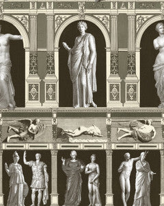 STATUES ANTIQUE Taupe Wallpaper (WP20423) by Mind The Gap