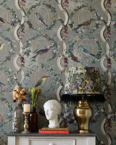 COUNTESSE'S AVIARIUM Neutral Wallpaper (WP20427) by Mind The Gap
