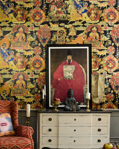 TIBETAN TAPESTRY Metallic Edition Wallpaper (WP20450) by Mind The Gap