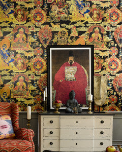 TIBETAN TAPESTRY Metallic Edition Wallpaper (WP20450) by Mind The Gap