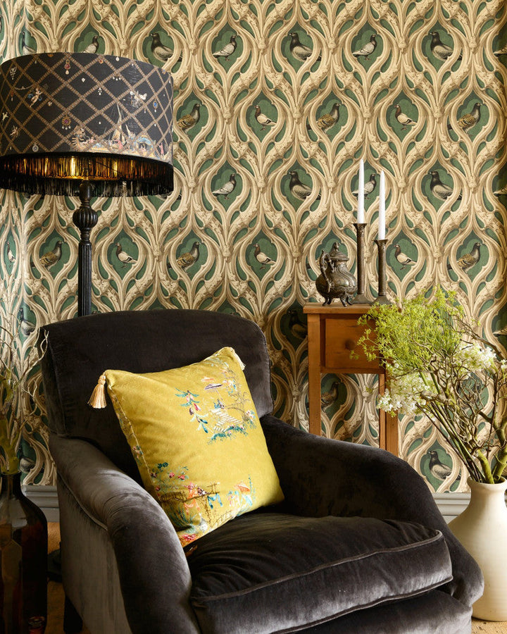 Manor'S Walls Wallpaper by Mind the Gap Designer Wallpaper THE WALLPAPER COMPENDIUM 1 Non-woven Made in Europe Paste the wall 3 rolls x 20.5 x 3.25 yards - Swanky Fabrics -