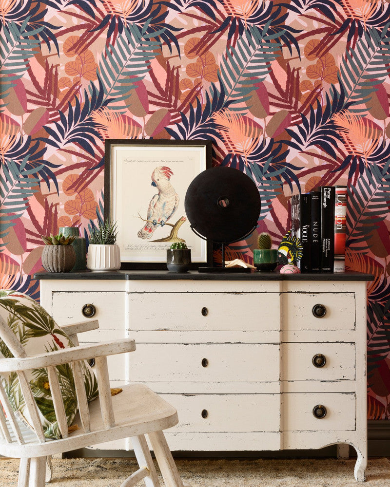 Jardin Del Sol Wallpaper by Mind the Gap Designer Wallpaper THE WALLPAPER COMPENDIUM 1 Non-woven Made in Europe Paste the wall 3 rolls x 20.5 x 3.25 yards - Swanky Fabrics -
